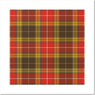 Buchanan Old Set Weathered Plaid Tartan Scottish Posters and Art